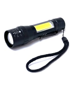 Portable Aluminium Alloy 2-in-1 Multifunctional Zoom Flashlight With Strap