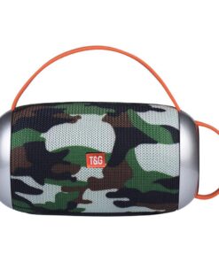 Portable Bluetooth Speaker with Mic - FM Radio & Hands-Free TF Card - Camo