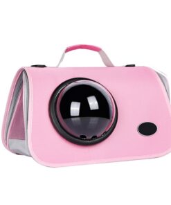 Portable Breathable Pets Space Capsule Travel Shoulder Backpack - Pink