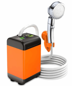 Portable Camping Shower With Pump 4800mAh And Temperature Display