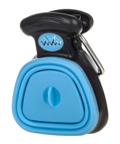 Portable Dog Poop Scoop with Waste Bag Dispenser - Blue