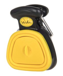 Portable Dog Poop Scoop with Waste Bag Dispenser - Yellow
