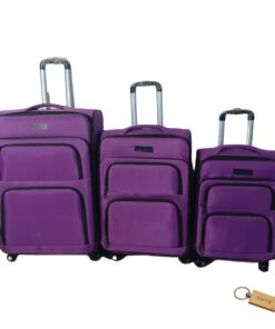 Portable Elegance: Unveiling 3piece Fabric Suitcase Collection H1