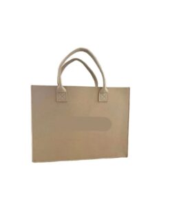 Portable Felt Shopping Bag SE-156 - 40 x 30 x 10cm - Beige