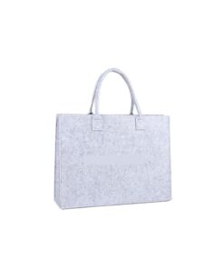 Portable Felt Shopping Bag SE-156 - 40 x 30 x 10cm - Grey