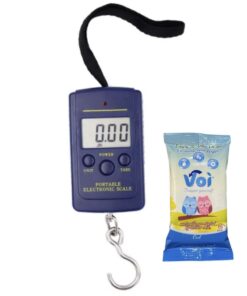 Portable Fishing Scale With Fishing Wipes