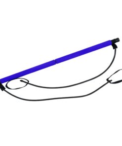Portable Fitness Exercise Pilates Bar Stick with Resistance Band - Blue