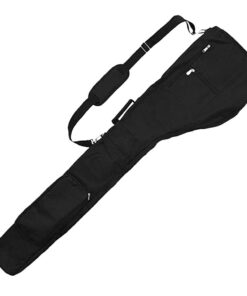 Portable Foldable Travel Training Practice Golf Club Bag - Black