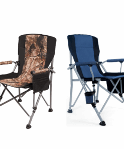 Portable Folding Camping Chair With Cup Holder And Side Pocket x 2