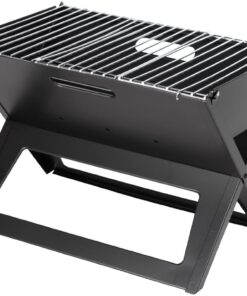 Portable Folding Charcoal BBQ Braai Grill Stand with Stainless Steel Grill