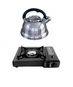 Portable Gas Stove and Gas Kettle Combo