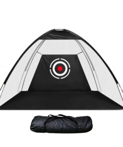 Portable Golf Practice Net 200 cm x 140 cm with Carry Bag - Black