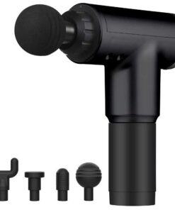 Portable Handheld Body Muscle Massager - Black