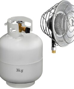 Portable Infrared Gas Heater Top & 3kg Cylinder