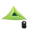 Portable Multiplayer Triangle Aerial Hammock for Camping Garden - Green