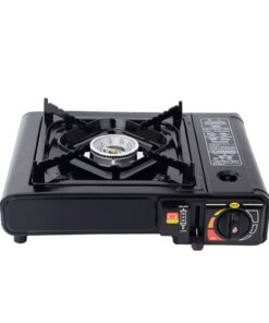 Portable Outdoor Cassette Gas Cooking Stove - Black