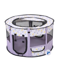 Portable Pet Playpen Large Size Indoor/Outdoor Foldable Dog Playpen - Purple