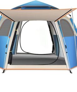 Portable Pop Up Dome Camping Tent | Water Resistance - Blue