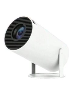 Portable Projector With Dual Wi-Fi Connection And 4K Display - White