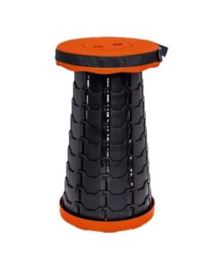 Portable Retractable Folding Stool - Orange