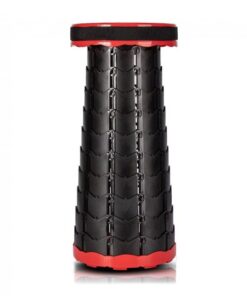 Portable Retractable Folding Stool - Red