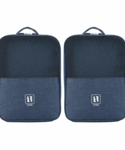 Portable Shoe Travel Organiser - 2 Pack - Navy