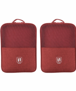 Portable Shoe Travel Organiser - 2 Pack - Red