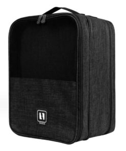 Portable Shoe Travel Organiser - Waterproof Storage Pouch Handbag - Black