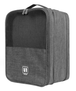 Portable Shoe Travel Organiser - Waterproof Storage Pouch Handbag - Grey