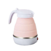 Portable Silicone Collapsible Travel Electric Kettle - Pink