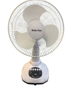 Portable Solar Fan - White