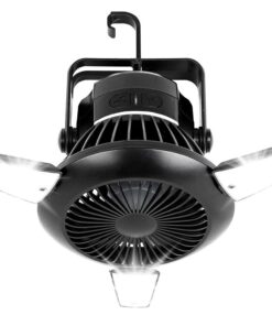 Portable Solar Outdoor/Camping 3-in-1 Unit (Fan, LED Light and Powerbank)