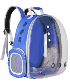 Portable Space Capsule Pet Carrier Backpack for Kittens - Blue