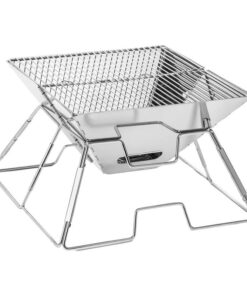 Portable Stainless Steel Foldable Charcoal BBQ Grill with Carry Bag T1-88