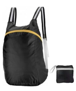 Portable Storage Backpack with Water Proof Pouch - Black