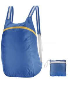 Portable Storage Backpack with Water Proof Pouch - Blue