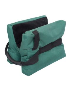 Portable Unfilled Rifle Front Rear Shooting Rest Sandbag - Green