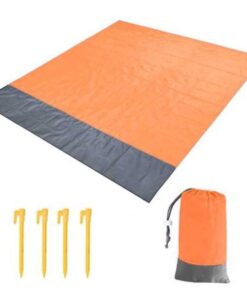 Portable Waterproof Beach Blanket Mat - Orange