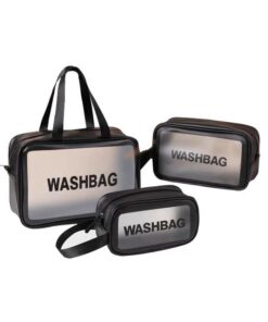 Portable Waterproof Toiletry Bag Cosmetic Bag Large Capacity -Set of 3