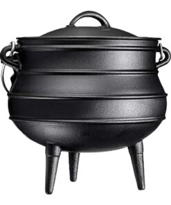 Pot 3 Leg No.6 Potjie Cast Iron Black