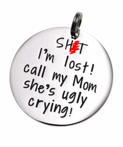 POU Stainless Steel Funny Dog Tag
