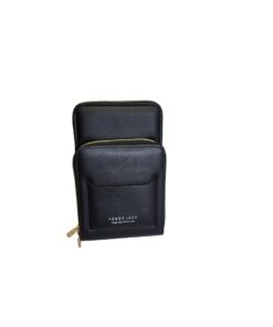 Power World Cellphone Pouch, Cross Body Bag - black