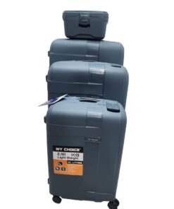 Power World My Choice 4pcs Travelers Luggage set with extendable handle - blue