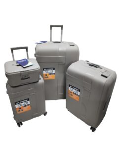 Power World My Choice 4pcs Travelers Luggage set with extendable handle - grey
