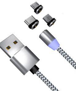 Powertac 3 in 1 charging cable for Micro USB, Type C  and Apple