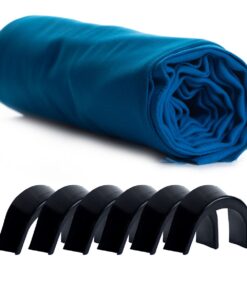 Premier Pool/Snooker Table Cloth and Pocket Liners Combo - Blue