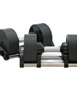 Premium 16kg Adjustable Dumbbell Pair - 1818 Fitness - Black