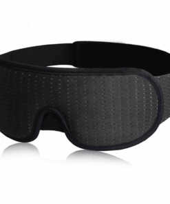 Premium Blackout Sleep Eye Mask (3d Breathable Mesh Design) - Black