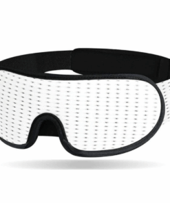 Premium Blackout Sleep Eye Mask (3d Breathable Mesh Design) - White