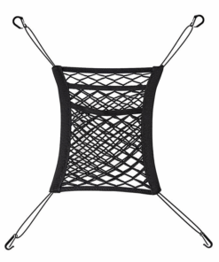 Premium Elastic 3 Tier Car Pet Rear Seat Barrier Net